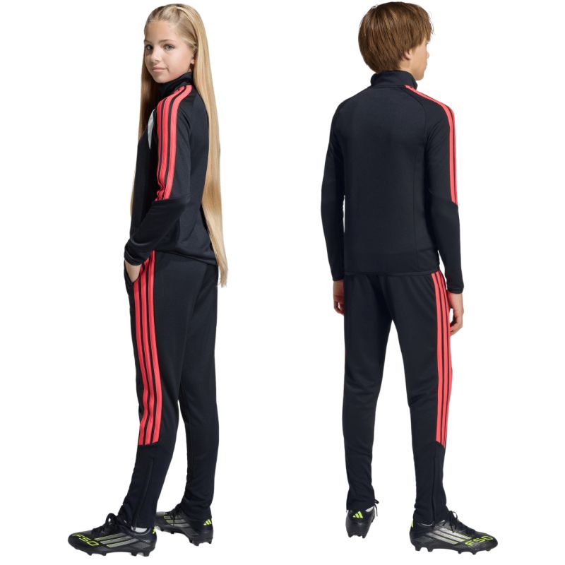adidas Tiro 26 League Slim kids' black and red JY7115 104cm nadrág