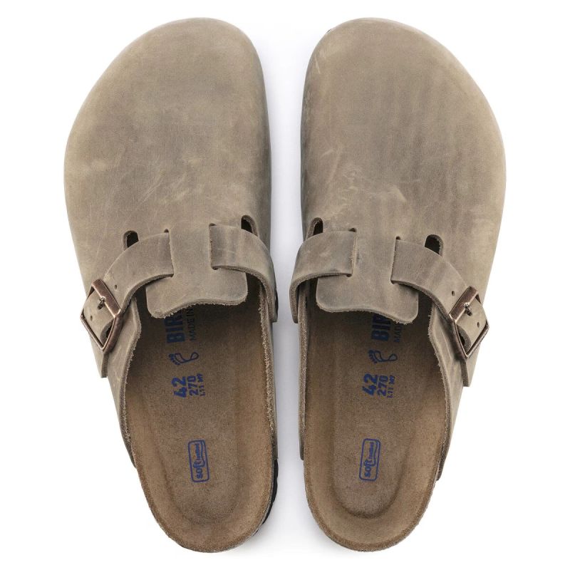 Birkenstock Women's BOSTON BS TABACCO BROWN Clogs (Narrow Width)