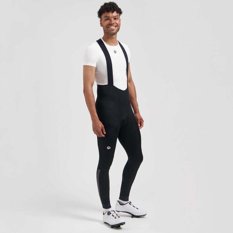 Rogelli DISTANCE II cycling black fekete nadrág