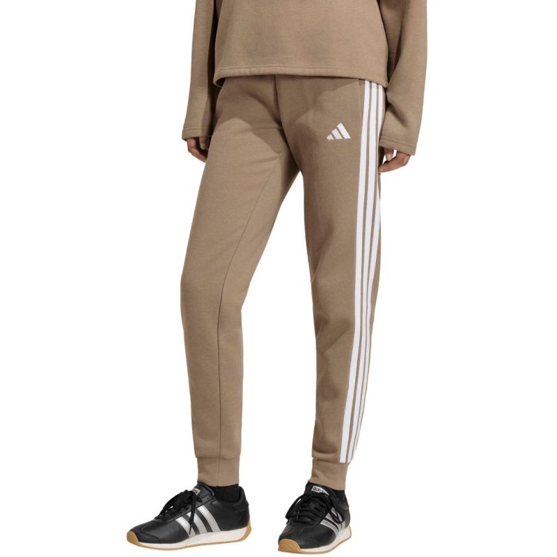 Adidas Women's Essentials 3-Stripes Fleece Slim Pants Beige 2xs polár pulóver KF8317