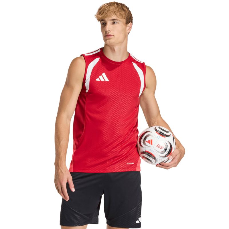 Adidas Men's Tiro 26 Competition Sleeveless Jersey red piros férfi póló KA7610