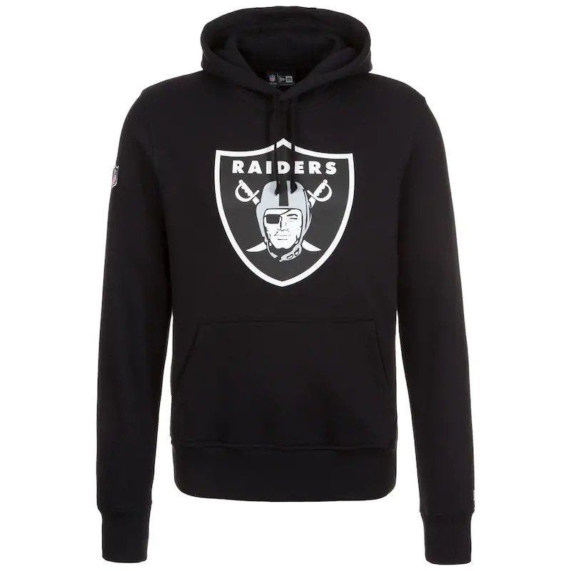 New Era NFL Oakland Raiders Black Hoodie - 4xl kapucnis pulóver