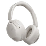 head QCY H3S Wireless On-Ear Headphones with LDAC and ANC Noise Cancellation - White biały headsets