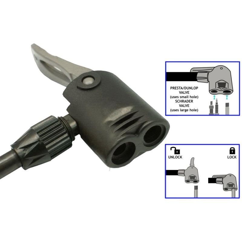 XQMAX PRO WORKSHOP/BICYCLE PUMP (11Bar) WITH PRESSURE GAUGE SMALL BASE pumpa GSP-101754