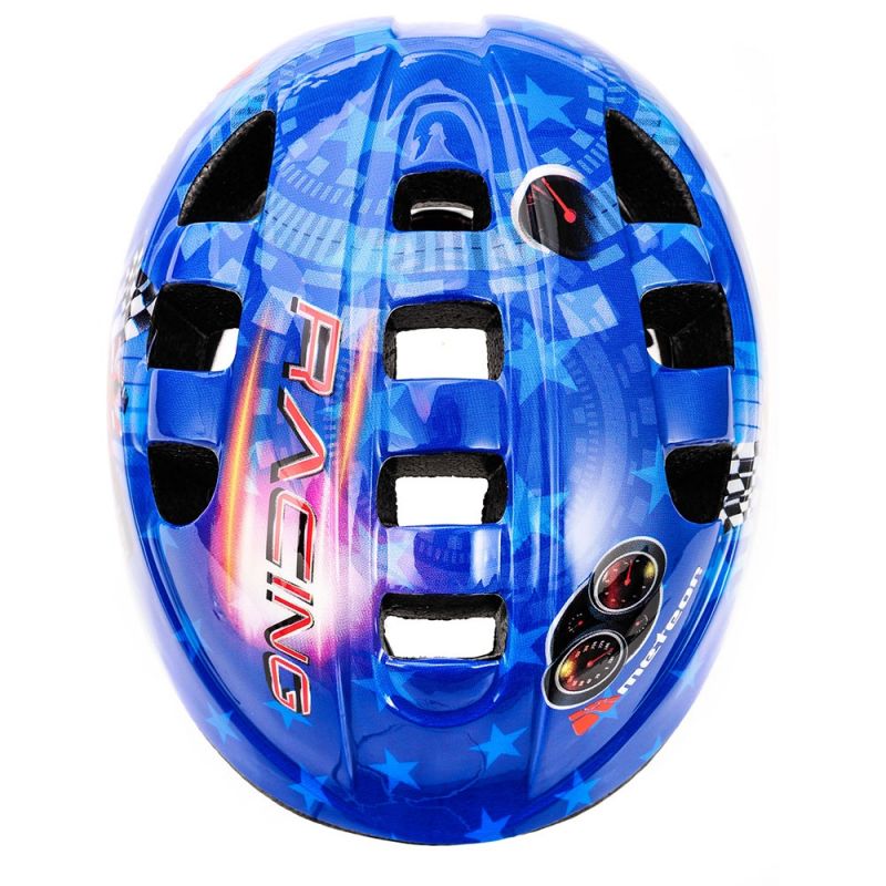 Meteor MA-2 racing Junior bicycle helmet kék helmets, protectors and knee pads