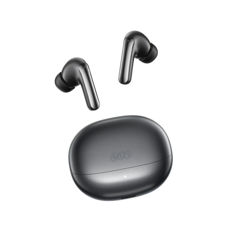head QCY MeloBuds N20 Wireless In-Ear Noise Cancelling ANC Headphones - Black czarny headsets