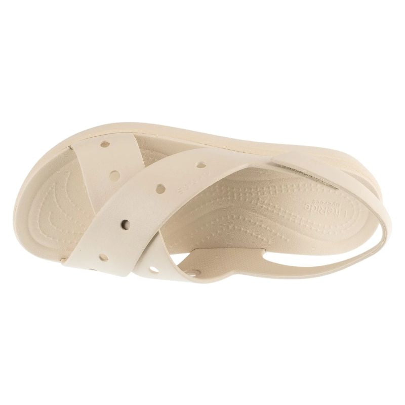 Crocs Brooklyn 4U Cross Strap Sandal W Beige 36/37 női papucs 212254-2MC