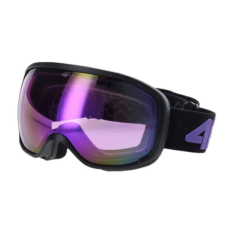 Boys' ski goggles with mirror coating 4F Junior 4FJWAW24AGOGU042-51S úszás kiegészítő
