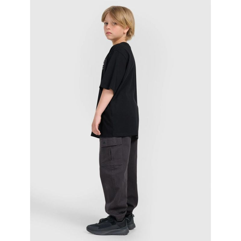 Boy's oversize T-shirt with print 4F 4FJRAW25TTSHM3065-20S