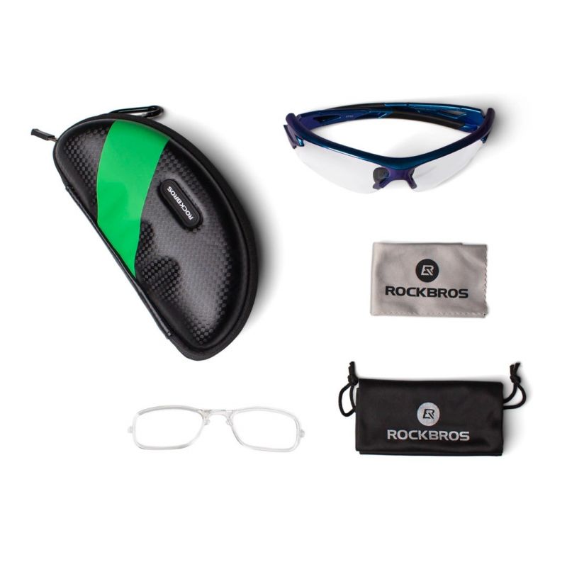Rockbros 10069 Photochromic UV400 Cycling Glasses - Blue kék glasses, training equipment
