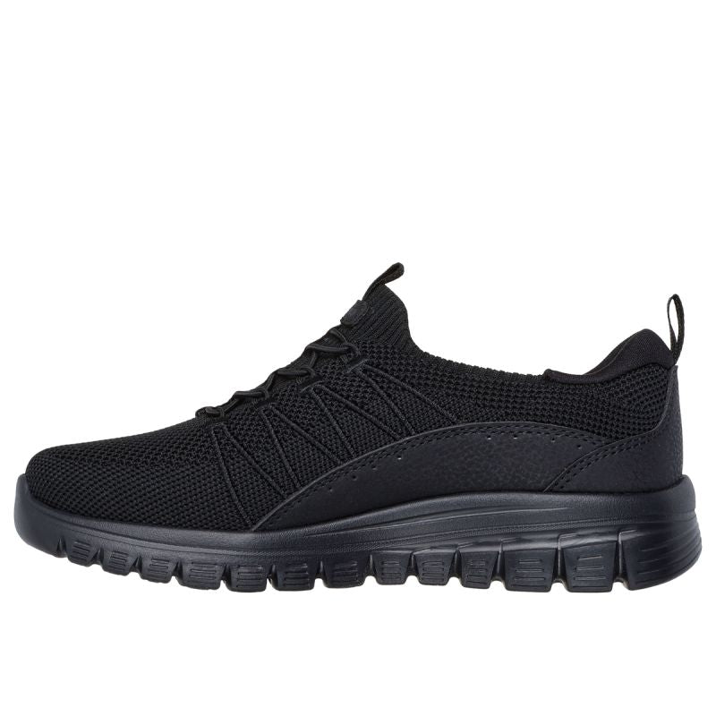 Skechers women's sneakers GACEFUL PICTURE PERFECT 100702 BBK fekete utcai cipő
