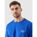 Men's oversize printed T-shirt 4F 4FRSS24TTSHM2535-36S póló