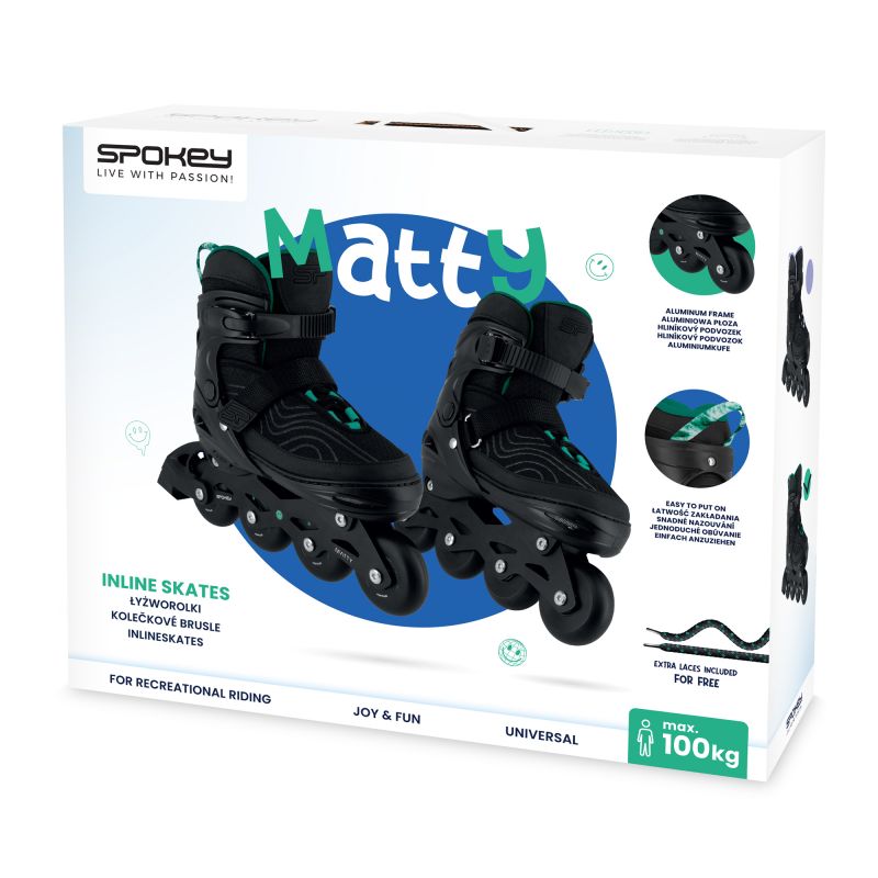 Spokey Matty Rollers SPK-943453 size 35-38 GN Szabadidő kiegészítő