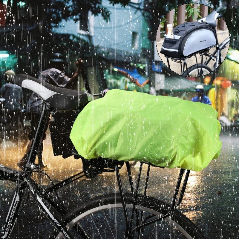 Wozinsky Universal Waterproof Rain Cover for Bike Pannier or Backpack green ( ) zöld hátizsák 304004-48793