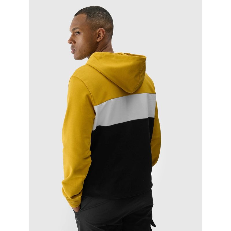 Men's sweatshirt with hood, open, 4F 4FWSS24TSWSM1032-71S kapucnis pulóver