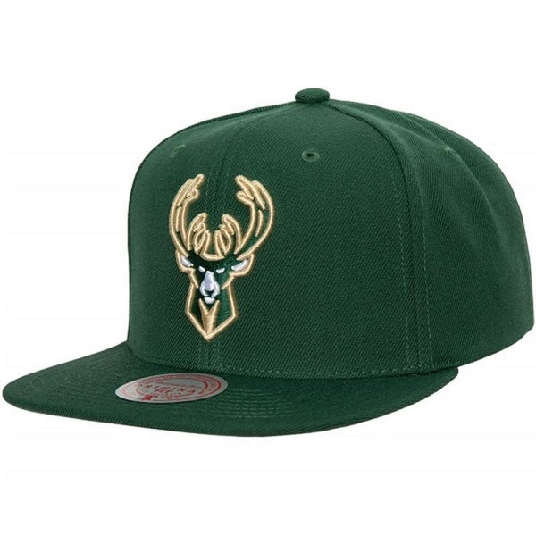 Mitchell & Ness NBA Team Ground 2.0 Snapback Milwaukee Bucks Cap HHSS3256-MBUYYPPPGREN Sapka