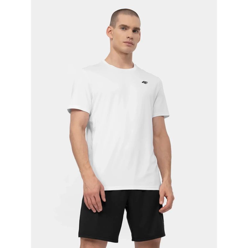 T-shirt 4F 4FWSS24TFTSM598-10S fehér póló