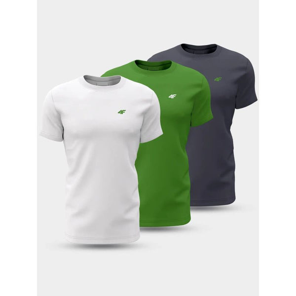 4f T-shirt M 4FWSS24TTSHM1895-90S 3 pack póló