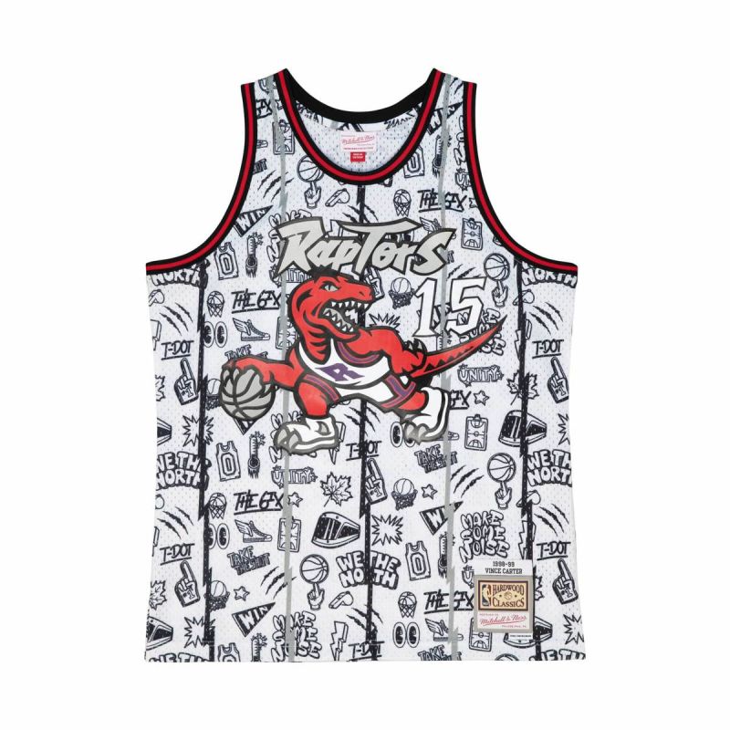 Mitchell & Ness Doodle NBA Swingman Vince Carter Toronto Raptors Jersey kosárlabda mez
