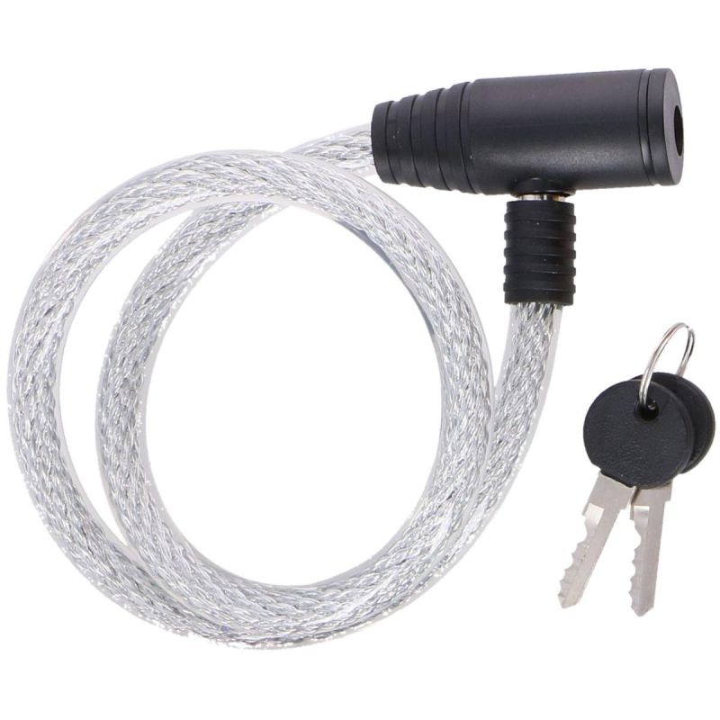 Dunlop SPIRAL BICYCLE LOCK WITH KEY 1. - TRANSPARENT kiegészítő GSP-1042480