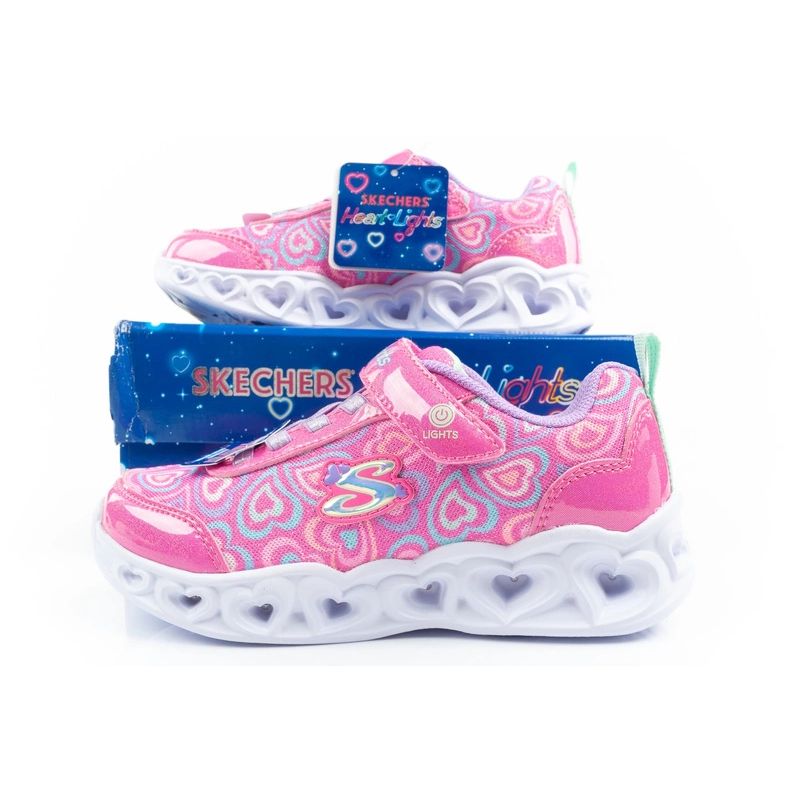 Skechers S Lighs-Heart comfortable LED sports shoes for girls Cipő