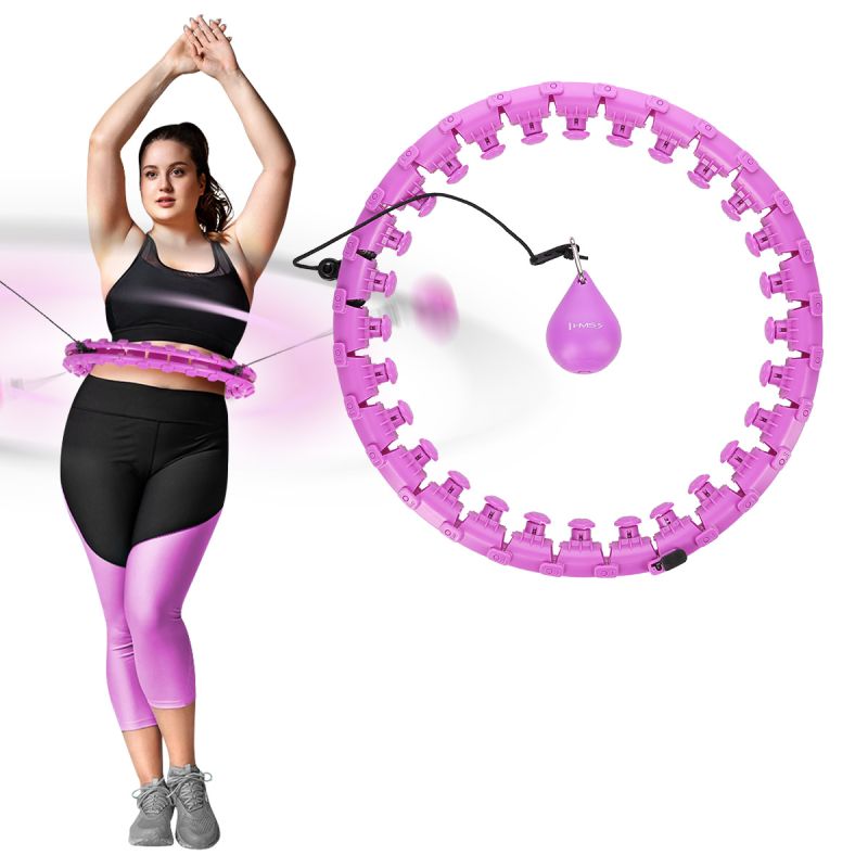 HMS Hula Hop Set Hhw12 Violet With Nuts And Weight + Belt Br163 Black Plus Size fekete póló 17-44-620