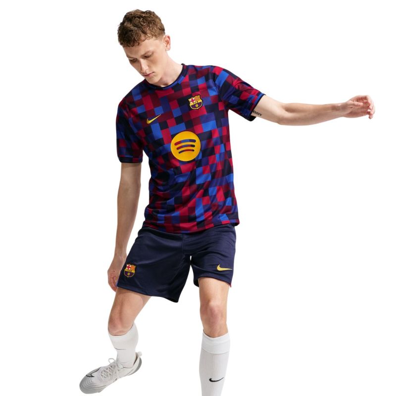 Nike FC Barcelona Home Men's T-Shirt Navy Blue and bordó ruházat II1667621
