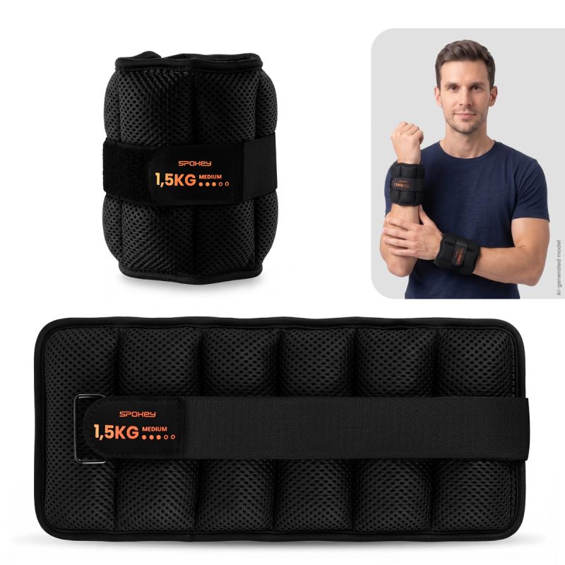 Spokey Set of 2 Wrist or Ankle Weights ACTIVE FORM 1.5 kg 1, 5 kg készlet SPK-947328