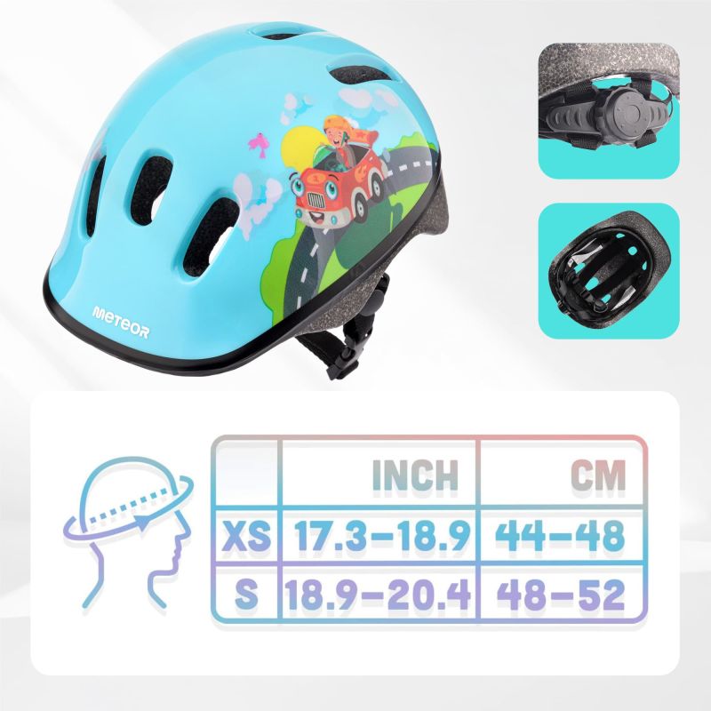 Meteor KS06 Firefighter Jr Bike Helmet size XS 44-48 cm uniw helmets