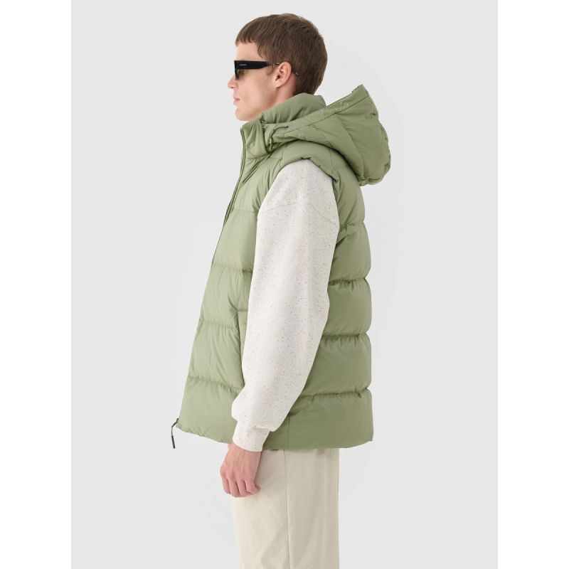 Men's down vest with natural filling 4F 4FWAW24TVJAM148-43S mellény