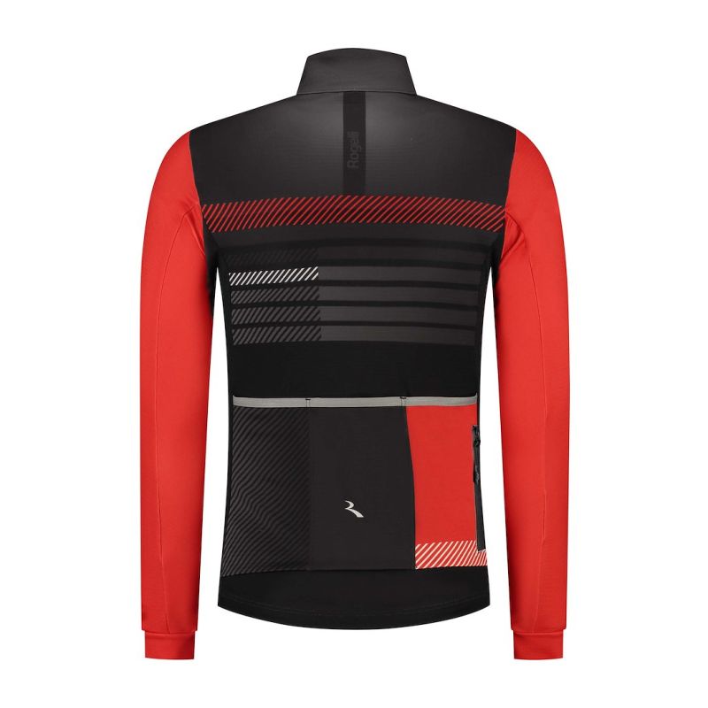 Rogelli STRYDE long sleeve shirt black and 3XL piros kiegészítő SIRC1010006.600.3XL