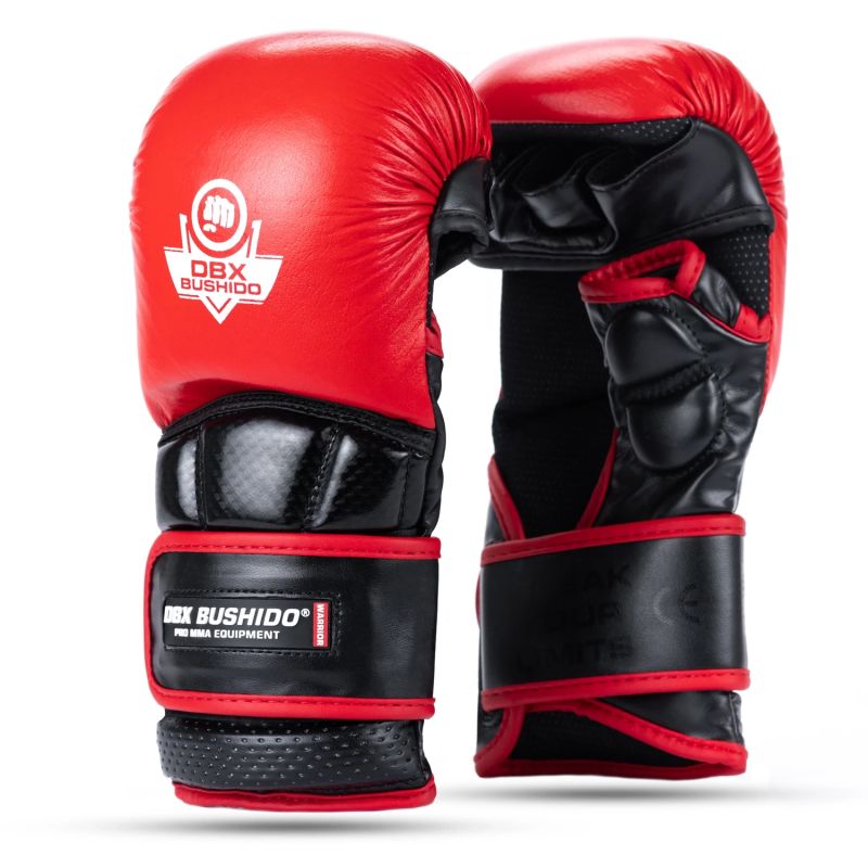 DBX Bushido MMA Sparring Gloves - Warrior Red - LegacySeries piros kesztyű