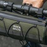 Rockbros 30110049001 bicycle handlebar 2 l - green zöld táska