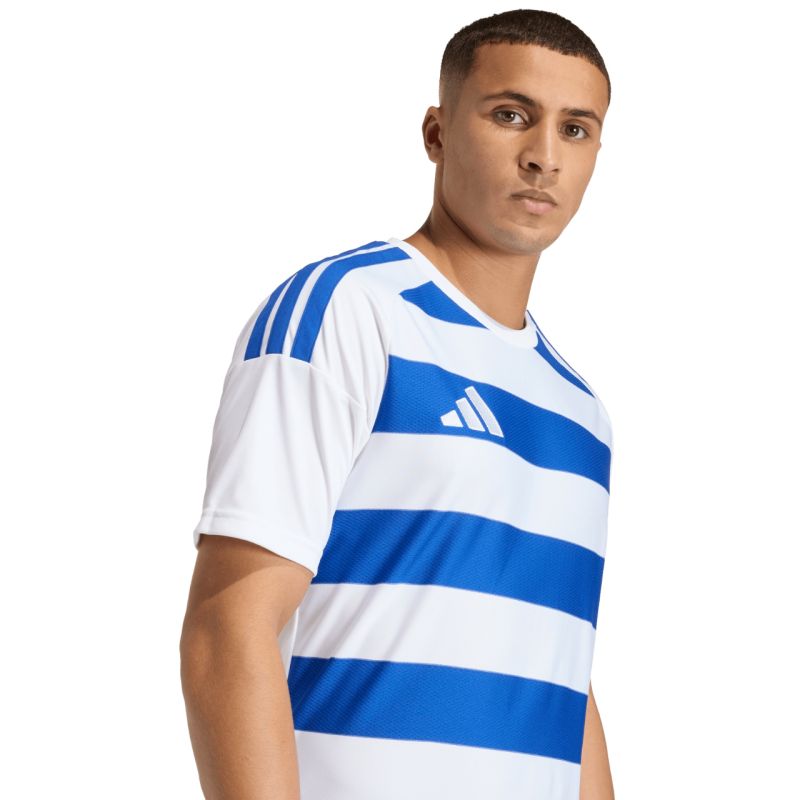 Adidas Men’s Hooped 26 Jersey white- kék férfi póló KF3389