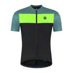Rogelli CORE BLOCK T-shirt black-turquoise-yellow 6XL sárga póló