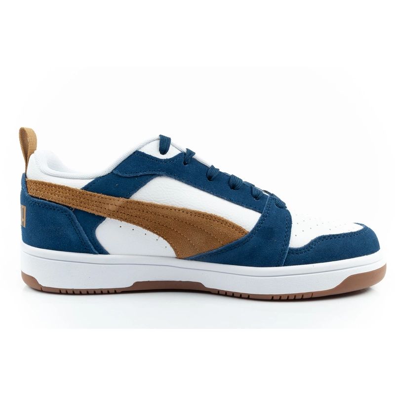 Puma Rebound v6 men's sports sneakers fashionable comfortable white navy barna utcai cipő