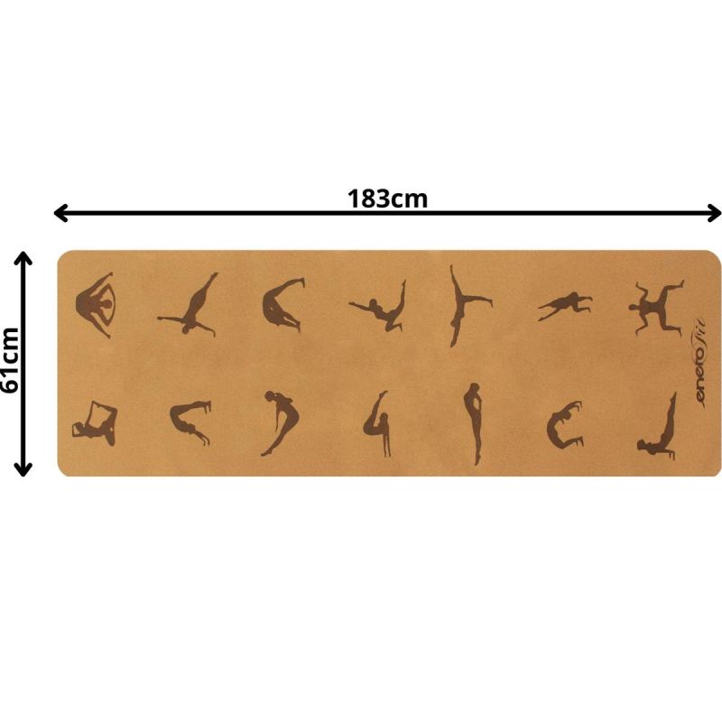 Enero Fit CORK FOLDABLE YOGA MAT .4CM mats, training equipment