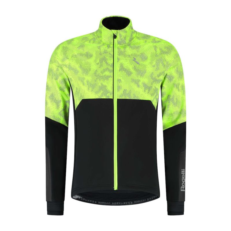 Rogelli winter jacket ESSENTIAL HIVIS II fluor fekete kötött sapka SIRC1100004.500.M