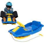 Enero PLASTIC WITH BRAKE AND STEERING WHEEL MIKOŁAJ BLUE kék sled GSP-1078595