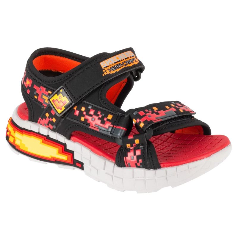Skechers Mega-Splash 4K 402161L-BKRD Black 28 General