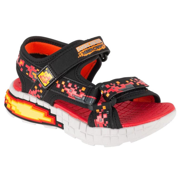 Skechers Mega-Splash 4K 402161L-BKRD Black 28 General