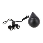 HMS Plus size hula hoop HHW12 with studs and weight, black fekete edzéssegítő 17-44-526