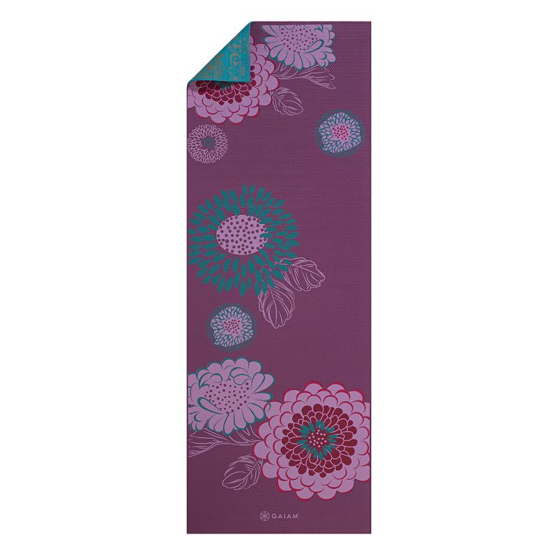 Double-sided Yoga Mat "KIKU" 6 MM lila nadrág