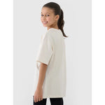 4F Girls' oversize plain T-shirt póló 4FJWSS25TTSHF1851-12S