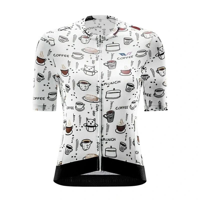 Rockbros 15110005004 Sleeve Cycling Jersey - White fehér kerékpáros póló 15110005003-211724