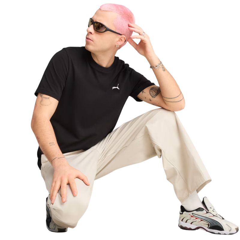Puma Men's Wardrobe Ess Tee 629644 fekete póló 62964401