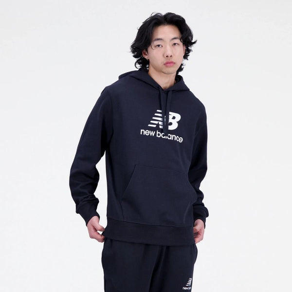 New Balance Essentials Stacked Logo Frenc M kapucnis pulóver