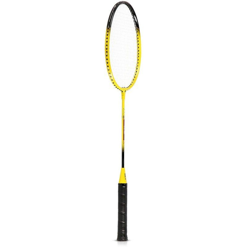 NILS NRZ262 ALUMINUM badminton set 2 rackets, 3 feather shuttlecocks, net 600x60cm, cover kabát