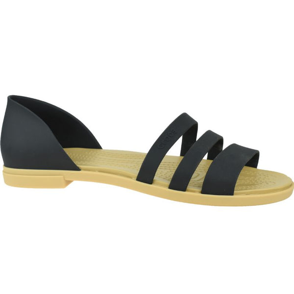 Crocs Tulum Open Flat W 206109-00W Sandals Cipő