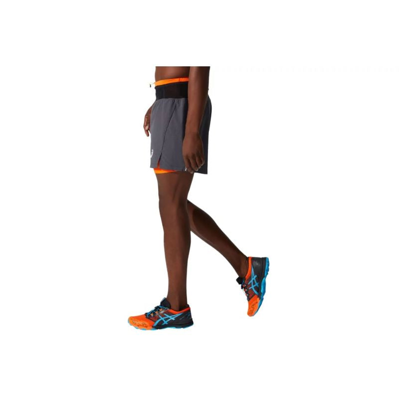 Asics Fujitrail Short 2011B898-020 Gray XS Ruházat